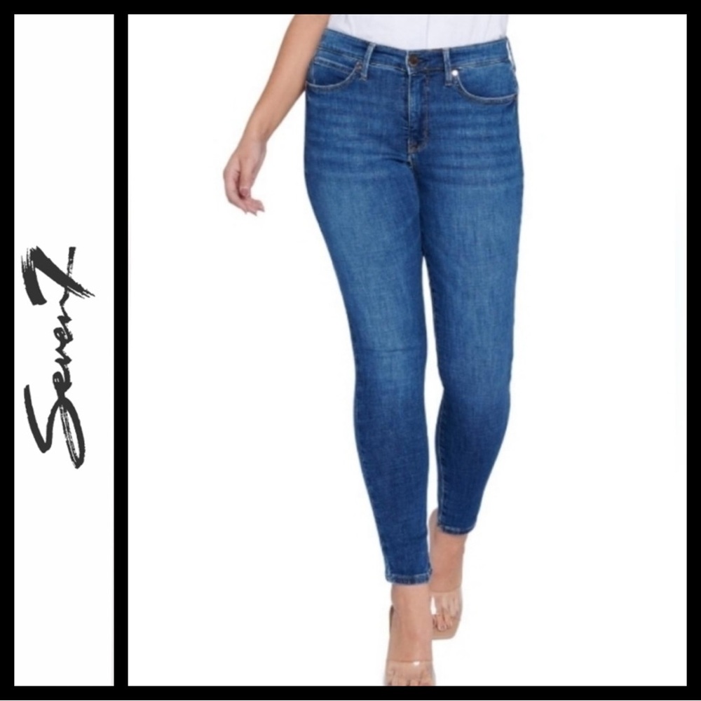 Seven7 Brand High Rise Skinny Jeans